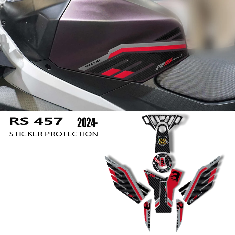 Аксессуары для мотоциклов защитная наклейка на бак 3D из смолы комплект Aprilia RS 457
