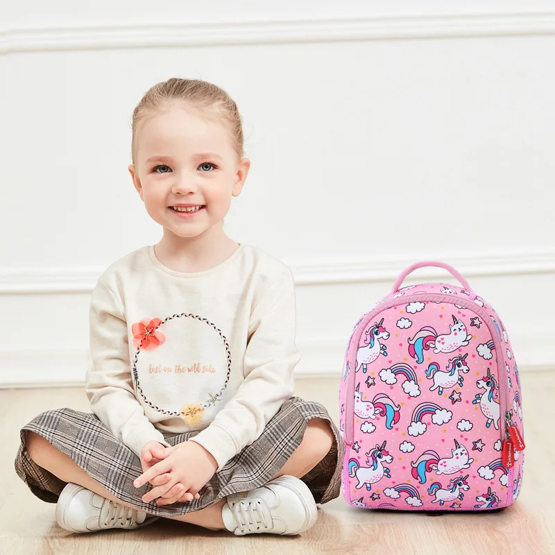 Милые школьные ранцы розового цвета с единорогом для девочек, модные детские рюкзаки для детского сада, детские школьные портфели для мальч...