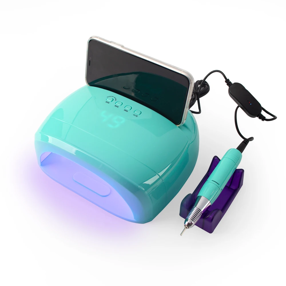 

Новинка 2022, 2 в 1, беспроводсветильник перезаряжаемая лампа высокой мощности, светодиодная УФ-лампа для ногтей и портативная дрель для ногте...