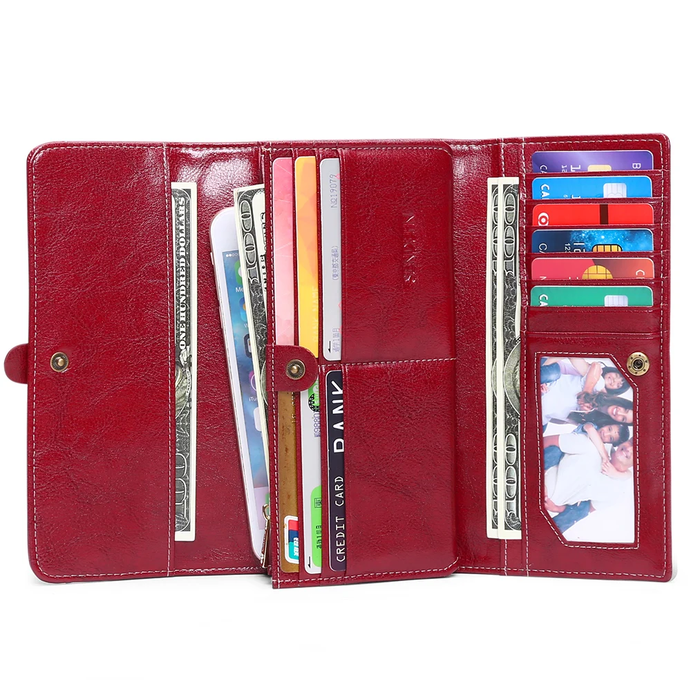 Women Long Wallets Purses Luxury Hasp Wallets For Ladies Girl Money Pocket Card Holder Female Wallets Phone Clutch Bag