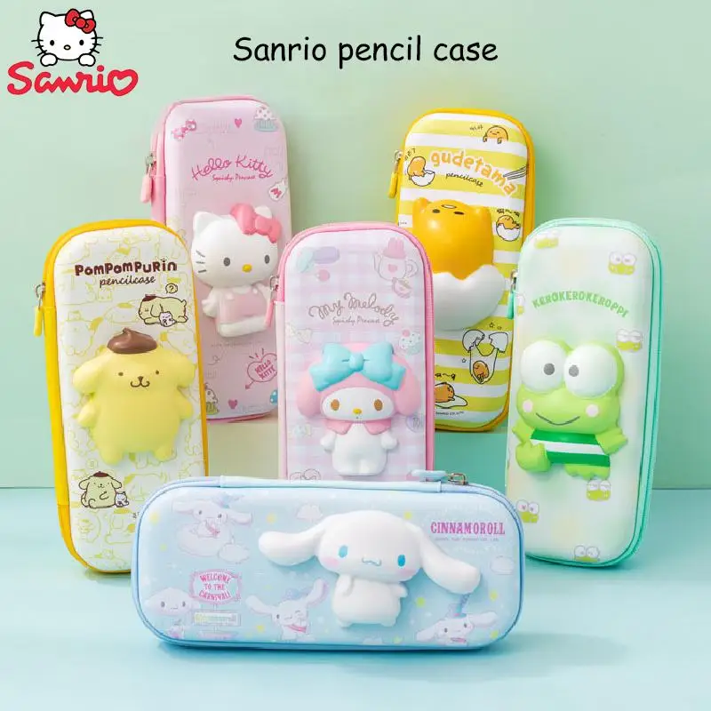 

Sanrio Kuromi Hello Kitty канцелярская коробка моя мелодия карандаш для снятия стресса простой большой емкости кавайная девочка подарок на день рождения