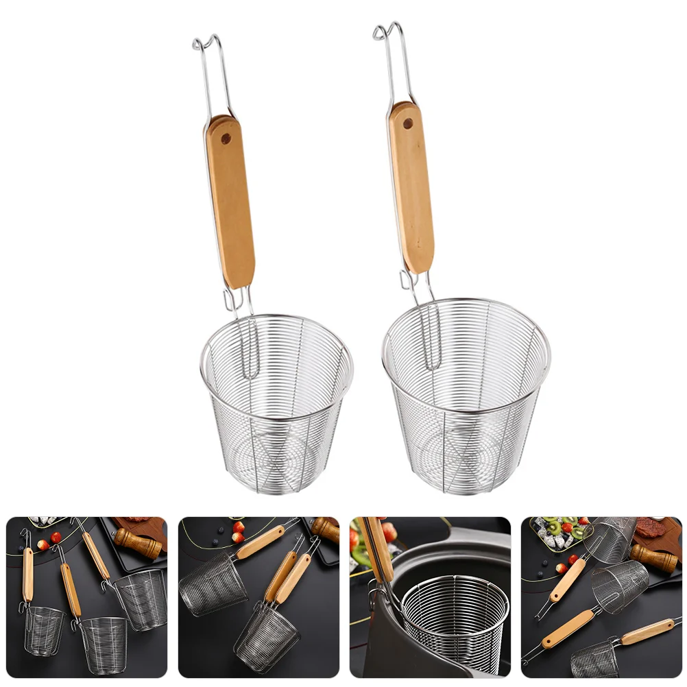 

Кухонная ложка-дуршлаг из нержавеющей стали, металлический эргономичный фильтр для дома и масла, 2 шт.
