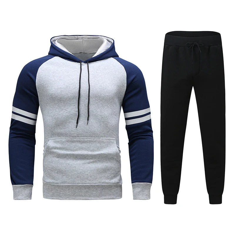 New Design Sweater Sports Suit Men'S Autumn And Winter Coat Fashion Trend Sportswear Leisure Two-Piece Set Roupa Academia Ml005