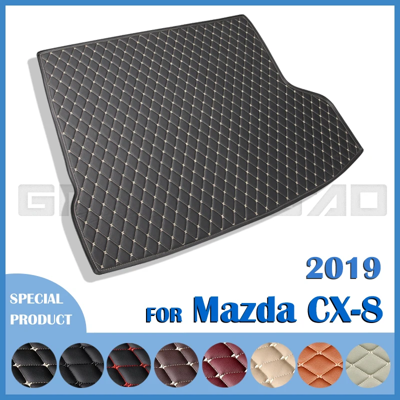 

Car Trunk Mat For Mazda CX-8 2019 Custom Car Accessories Auto Interior Decoration cargo liner carpet