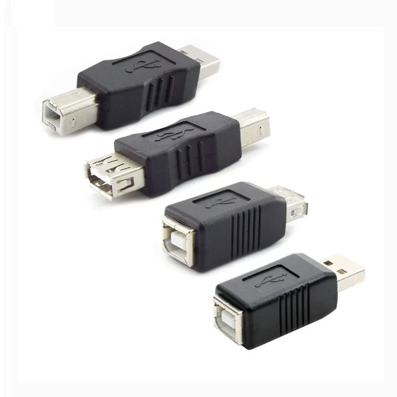 

Адаптер USB 2,0 «Мама»-USB Type A Тип B «папа»-«папа», черный адаптер, преобразователь электроники, разъем L1