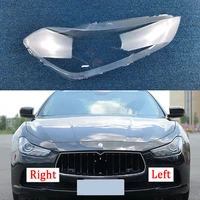 car front headlight cover for maserati ghibli 2014 2020 auto headlamp lampshade lampcover head lamp light glass lens shell caps