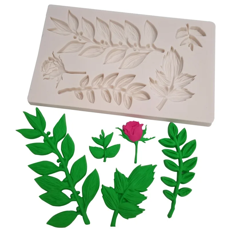 

Leaf Fondant Tool Rose Silicone Mould Cake Decorating Cake Mould Chocolate Baking Tool Cake Decoration Accessories