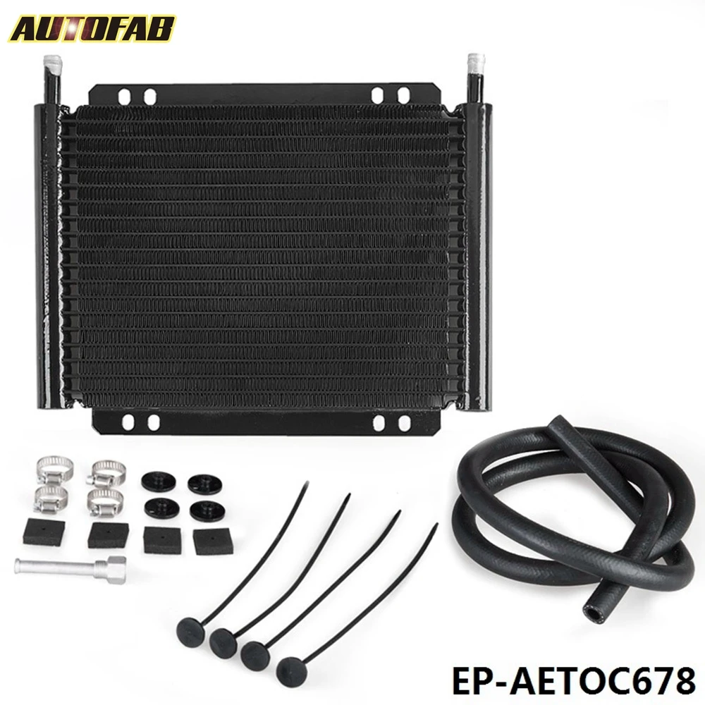 

Racing Car Series 8000 Type 19 Row Aluminum Plate & Fin Transmission Oil Cooler AF-AETOC678