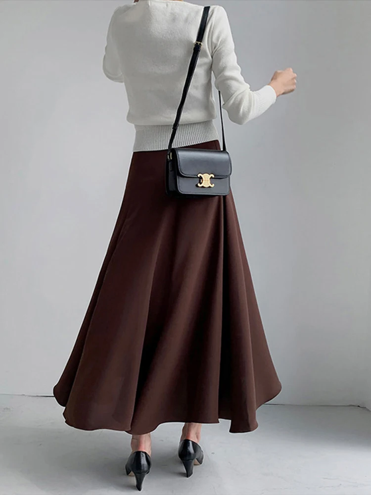 2024 свободные шифоновые трапециевидные женские юбки элегантная летняя новая