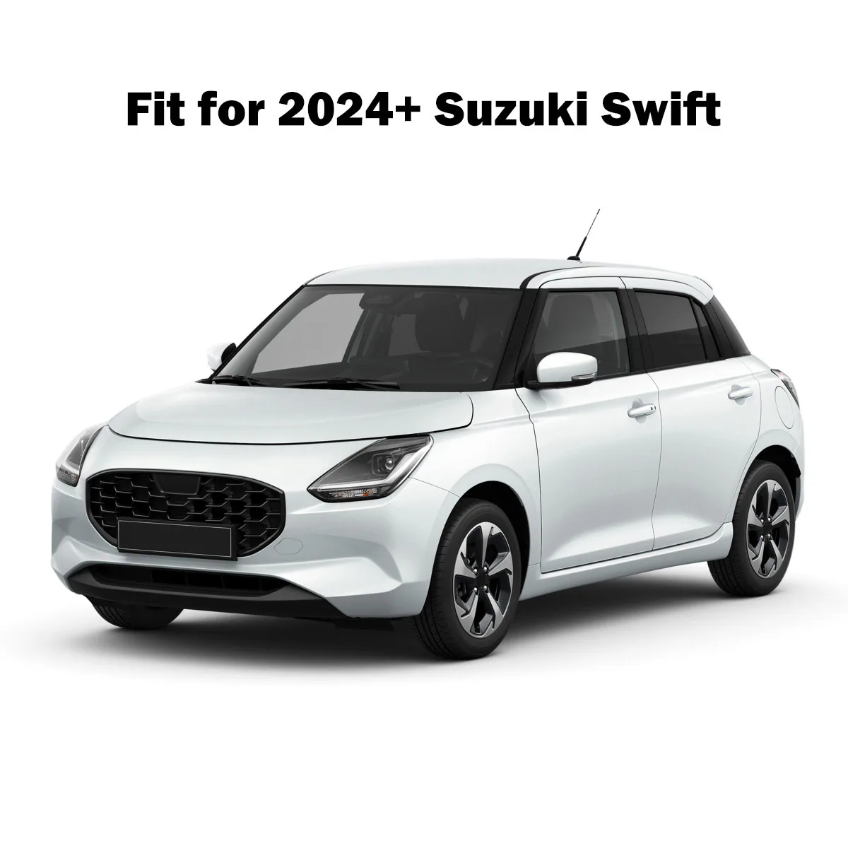 Для Suzuki Swift 2024-2025 глянцевая черная полоса дверной ручки накладка аксессуары