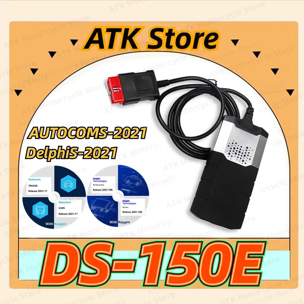 Новый DS-150E с Bluetooth 2021.11 Keygen для Dell-phis диагностическими инструментами BT OBD2