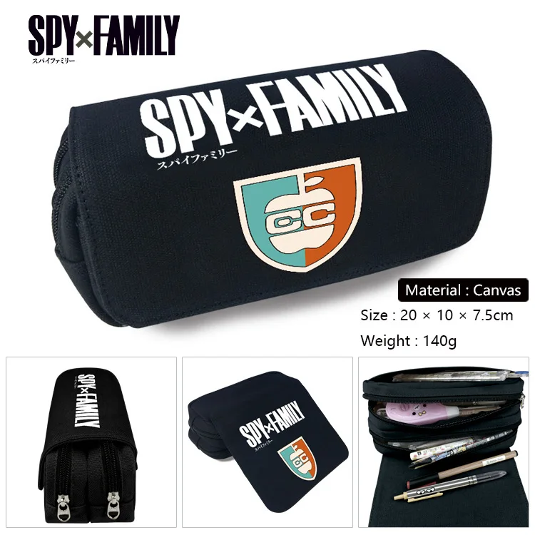 

Портативная сумка для карандашей высокой емкости SPY×FAMILY с анимацией, студенческие принадлежности, сумка для хранения