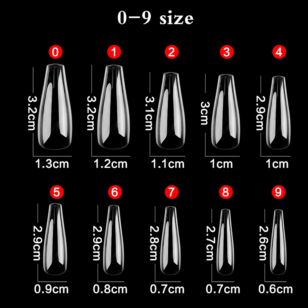 

100Pcs False Nail Tips Full Cover Acrylic Press On Nail Tips For Gel Oil Nail Tips Art Salon DIY Design Tools FQ18101