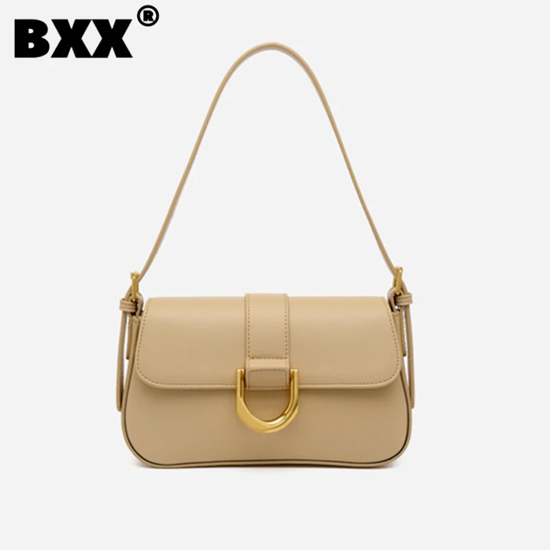 

[BXX] Women's High Quality Premium Sense 2023 New Underarm Fashion Versatile Double Root One Shoulder Crossbody HandBags 8CY833