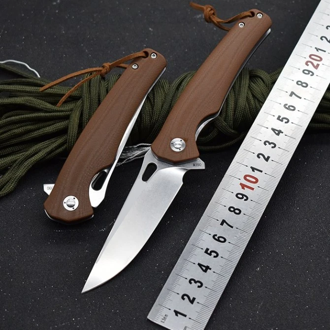 

Desert Fighter Quick Open Pocket Folding Knife M390 Blade G10 Handle Tactical Rescue Hunting Fishing EDC Survival Tool Knives