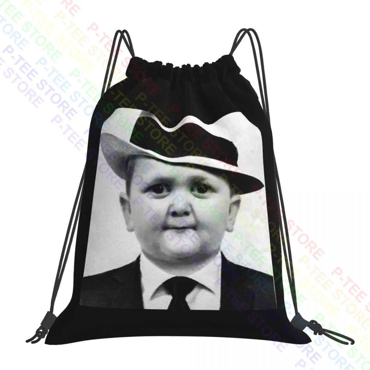Фото Hasbulla X Al Capone Сумки на шнурке, сумка для спортзала, модный рюкзак, легкая школьная спортивная сумка №1