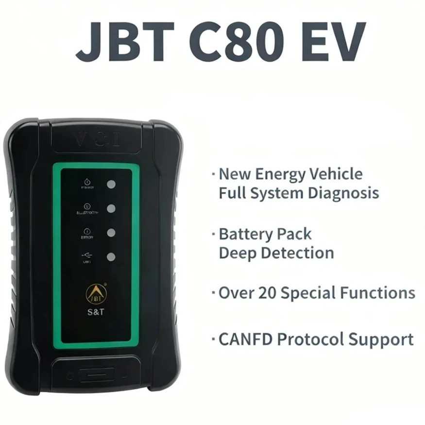Фото Специальный диагностический инструмент JBT C80 EV для нового автомобильного декодера, диагностический инструмент для диагностики автомобиля, диагностика новых энергетических транспортных средств №1