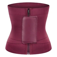 womens corset top tummy trimmer control waist trainer zipper cincher belly slimming belt waist cincher sheath girdle strap faja