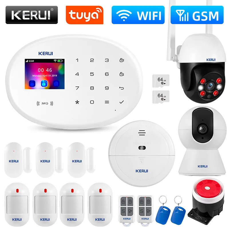 

Комплект сигнализации KERUI W202 WiFi GSM