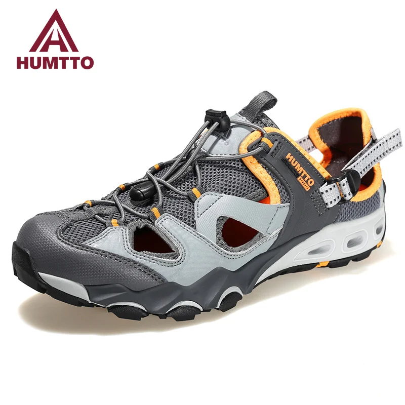 HUMTTO Summer Hiking Shoes for Men Breathable Beach Water Sneakers Man 2022 Sports Trekking Outdoor Shoes Casual Sandals Mens