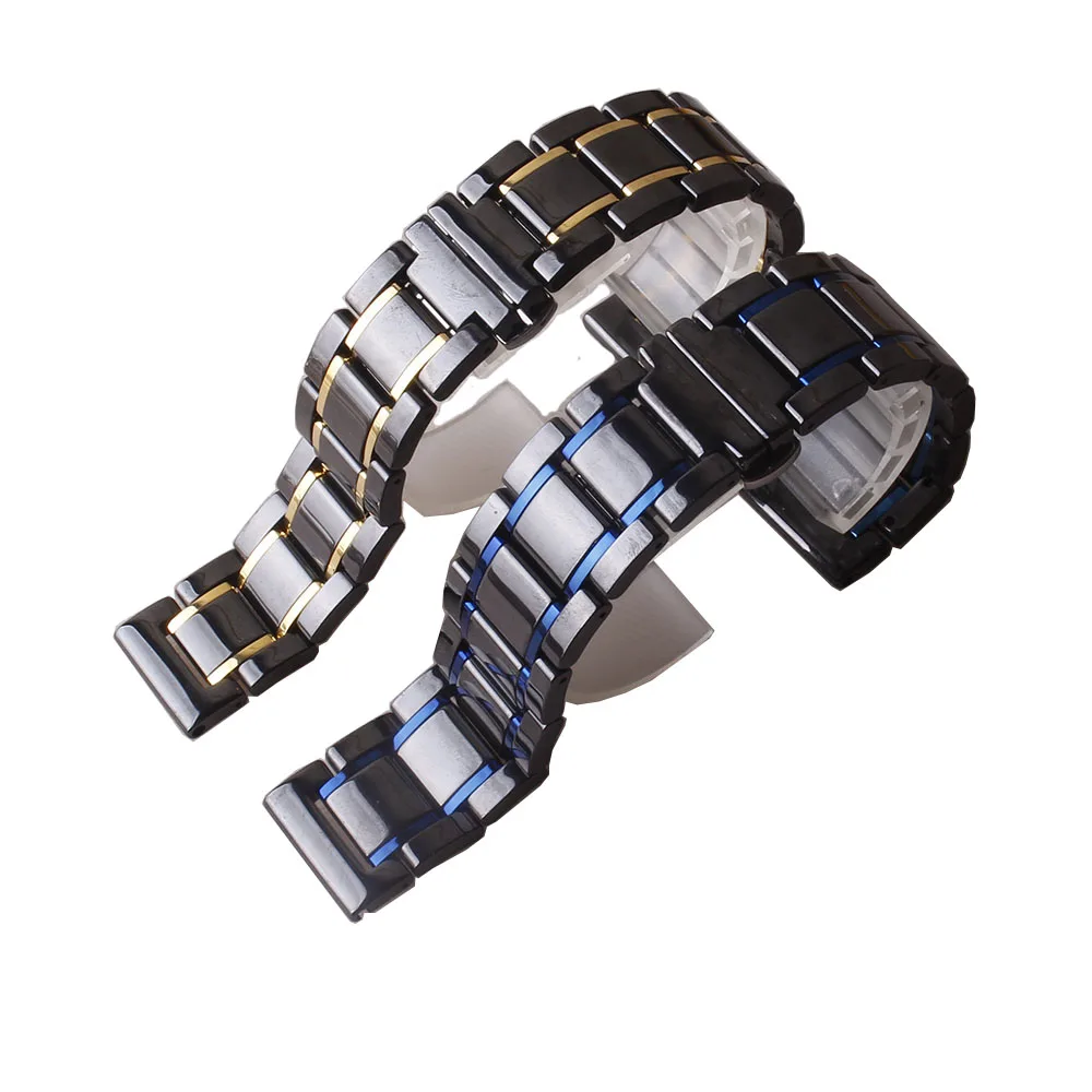 

Replacement new Watchband 22mm 21mm 20mm Strap for Samsung Galaxy Watch 3 41 45mm Gear S3 46mm 42mm men's Stainless Steel buckle