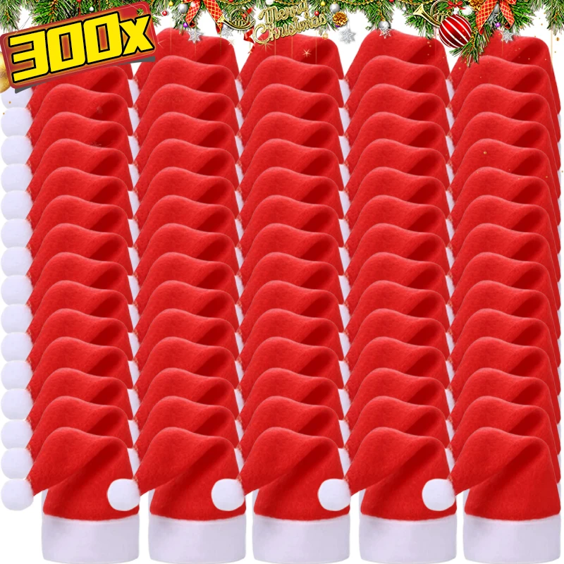 Оптовая продажа мини-шляпа Санта-Клауса крышки для бутылок вина леденцы конфеты