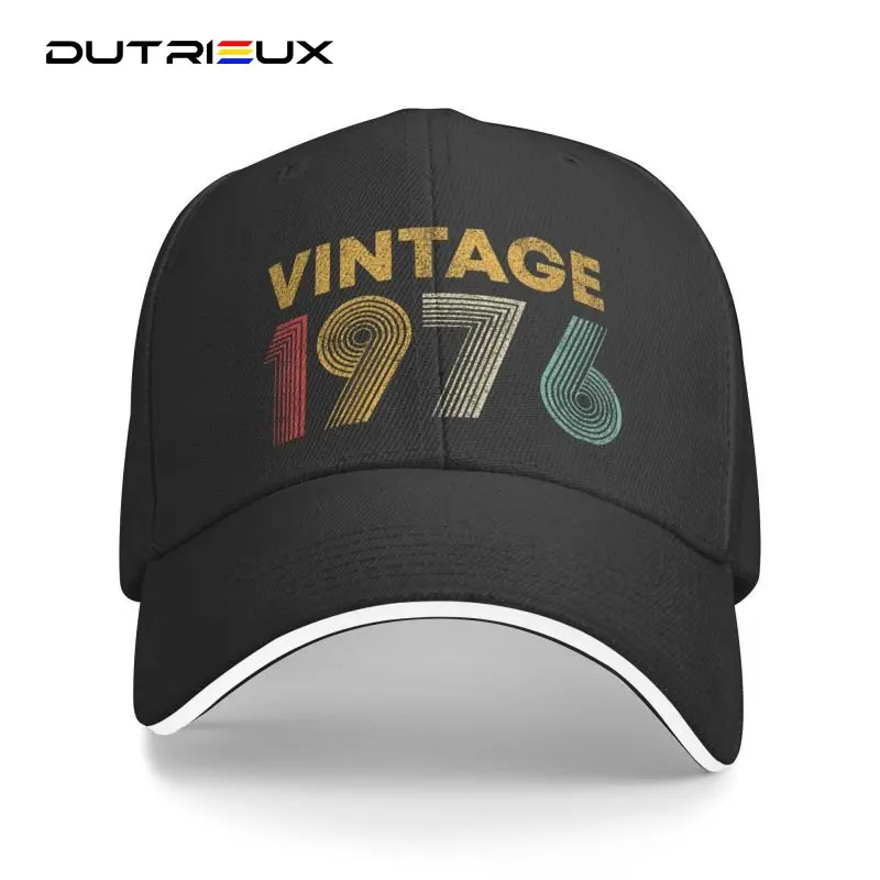 

Baseball Cap For Women Men Classic Vintage Born In 1976 46 Years Old For Adjustable 46th Birthday Gift Dad Hat Performance