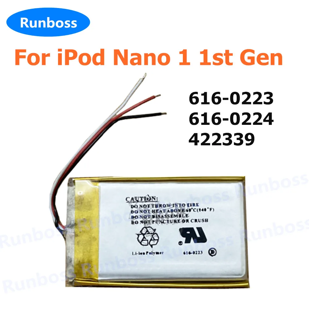 Новый сменный аккумулятор для iPod Nano 1 1-го поколения MP3 A1137 616-0223 Аккумуляторы