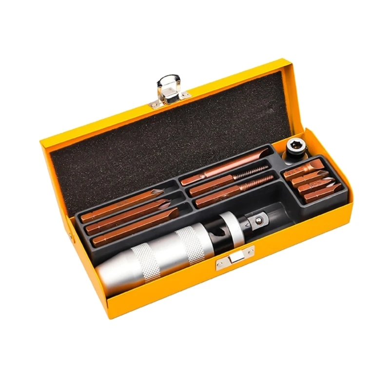 

7/8/12/13Pieces Set Multi-purpose Heavy-Duty Impact Screwdrivers Set Driver Chisel Bit Tools Socket With Flat