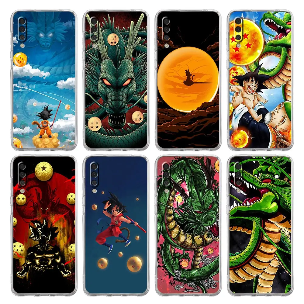 

Dragon Ball Case For Samsung Galaxy A50 Note 20 Ultra 10 Plus 9 A70 A30 A40 A20s A10 A20s Clear Phone Cover Coque