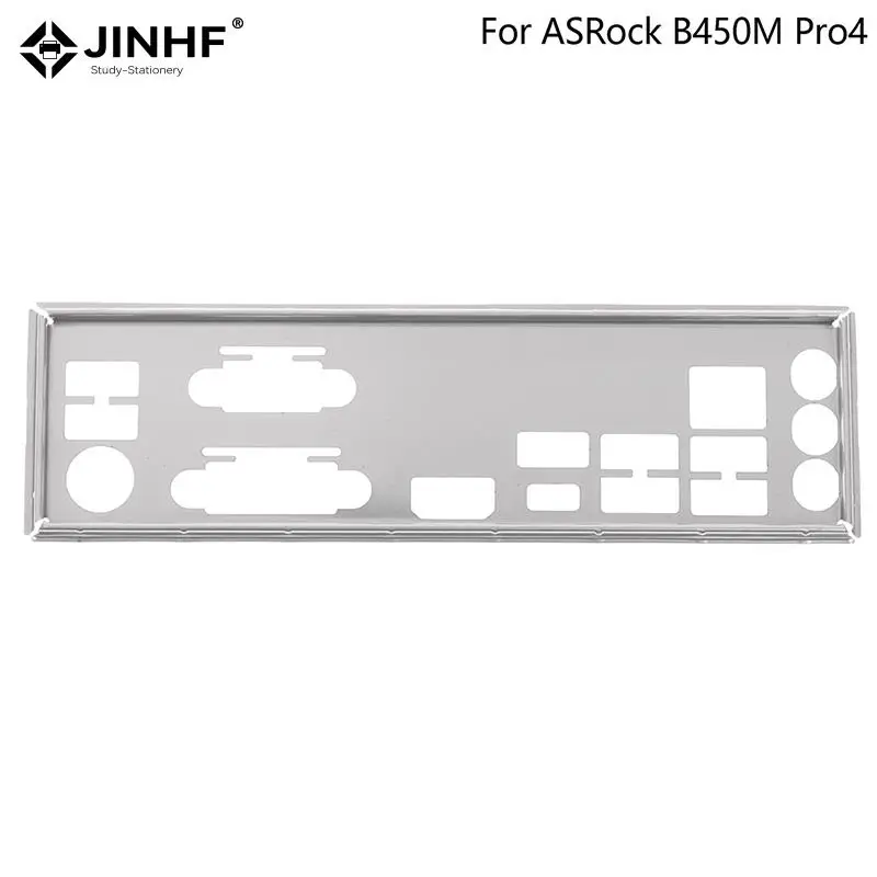 

1pc IO I/O Shield BackPlate Back Plate Bracket Motherboard Baffle Plate For ASRock B450M Pro4 Computer Stainless Steel