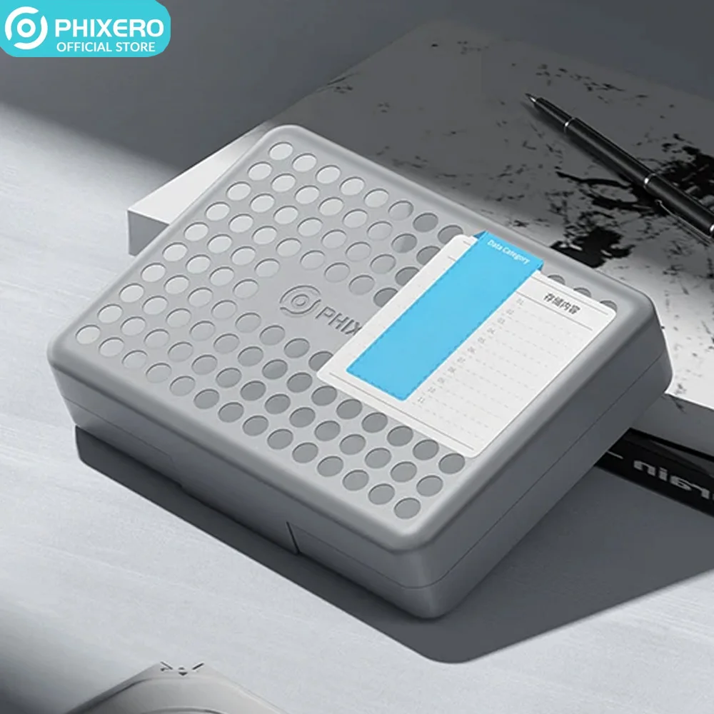 PHIXERO 3 5 M.2 Защитный ящик для жесткого диска с этикеткой SSD HDD Противоударный