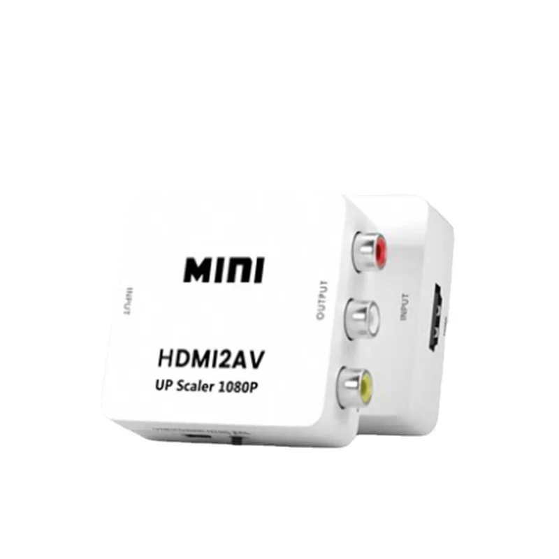 

HDMI-compatible to RCA Converter AV/CVSB L/R Video Box HDMI2AV Support NTSC PAL Output HDMIToAV HD 1080P 1920*1080 60Hz