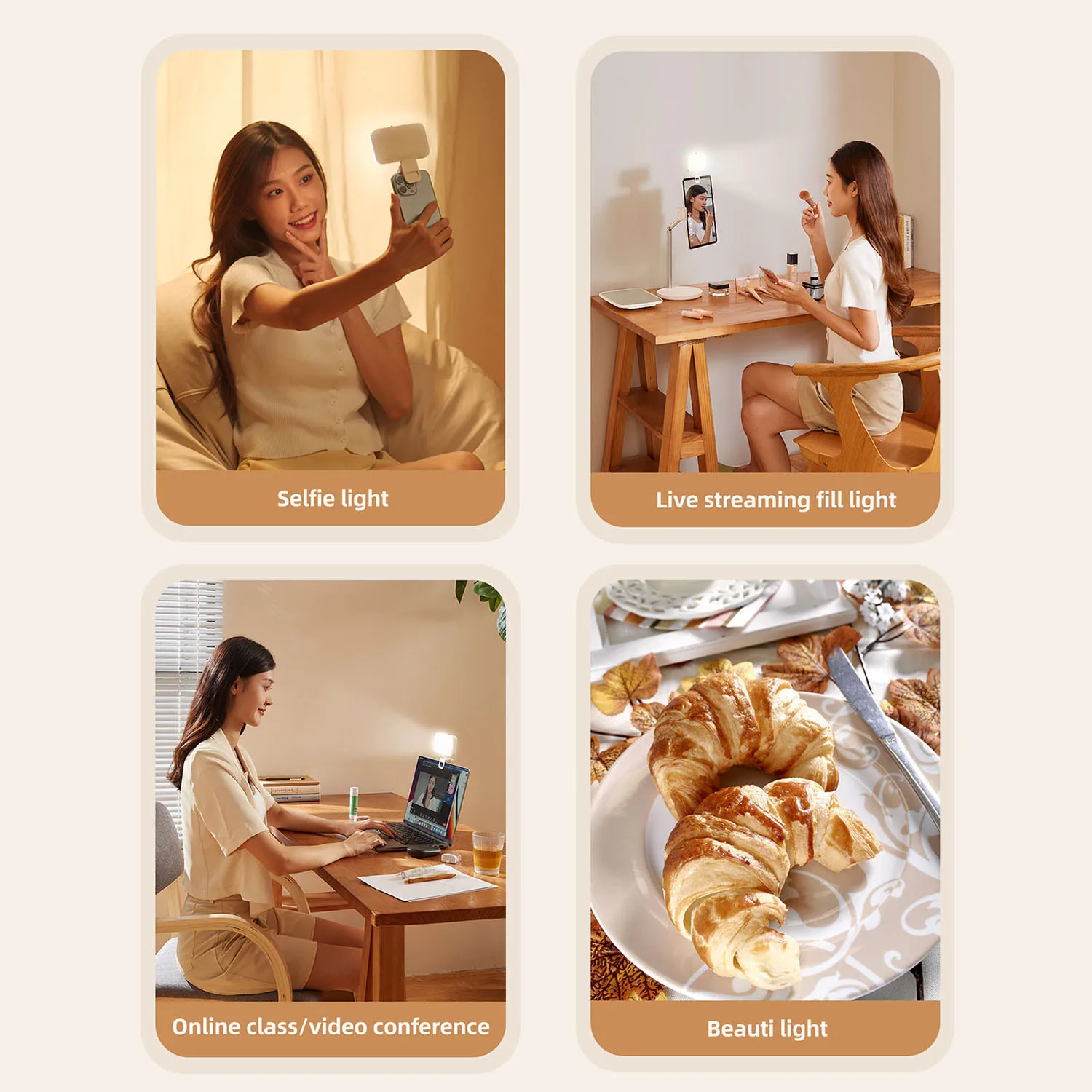 Зажимной светильник для телефона селфи мини-карманные фонари MacBook iPad столы