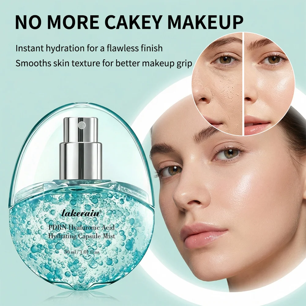 Фото 30 мл PDRN Collagen Glow Facial Serum Spray: Увлажняющий спрей-мист для лица, глубоко увлажняющий, смягчающий и разглаживающий кожу. Корейская косметика. №3