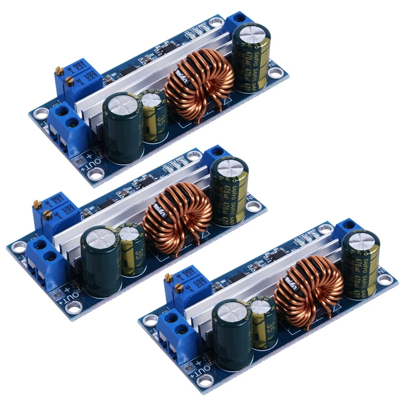 

3X DC-DC Auto Buck Boost Voltage Converter Step Down/ Step Up Voltage Regulator Adjustable DC 5V-30V To 0.5-30V