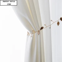 2022 korean white sheer tulle curtains for living room dining bedroom window curtain drapes for girl room ready made luxury