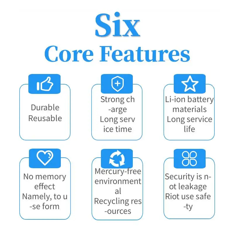 Перезаряжаемый никель-металлогидридный аккумулятор высокой емкости 1 2 в AAA 900/1100