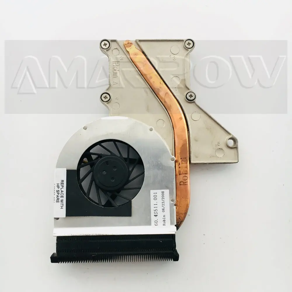 Оригинальный радиатор для ноутбука, кулер для процессора HP V3000 DV2000 V3700, радиатор для процессора 448625-001 430463-001