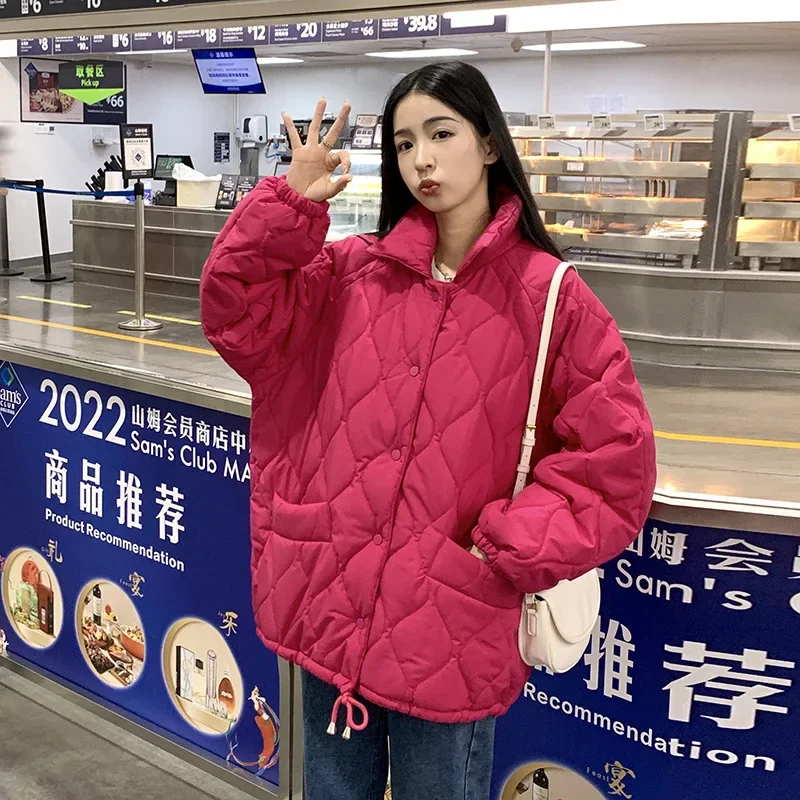 

Куртка с хлопковой подкладкой, пальто, женская ретро Корейская свободная длинная одежда с хлопковой подкладкой, зимняя одежда