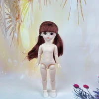 30cm bjd doll 16 23 joints fashion plastic dolls 3d big eyes nude body makeup dress up baby doll toys for girls diy gift