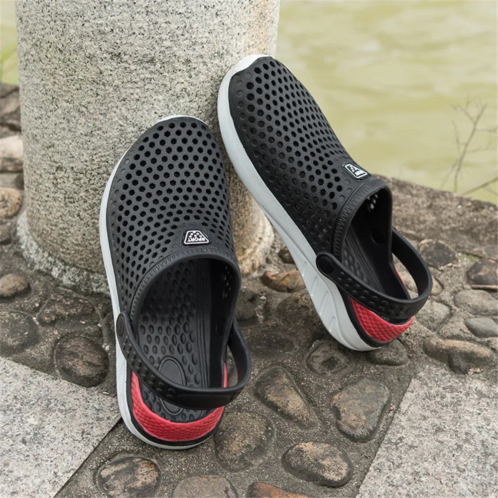 Unisex Summer Beach Sandals Ladies Clogs Slipper Men Flat Anti-Slip Flip Flops for Women Garden Sandals Slid Sliders Lightweight