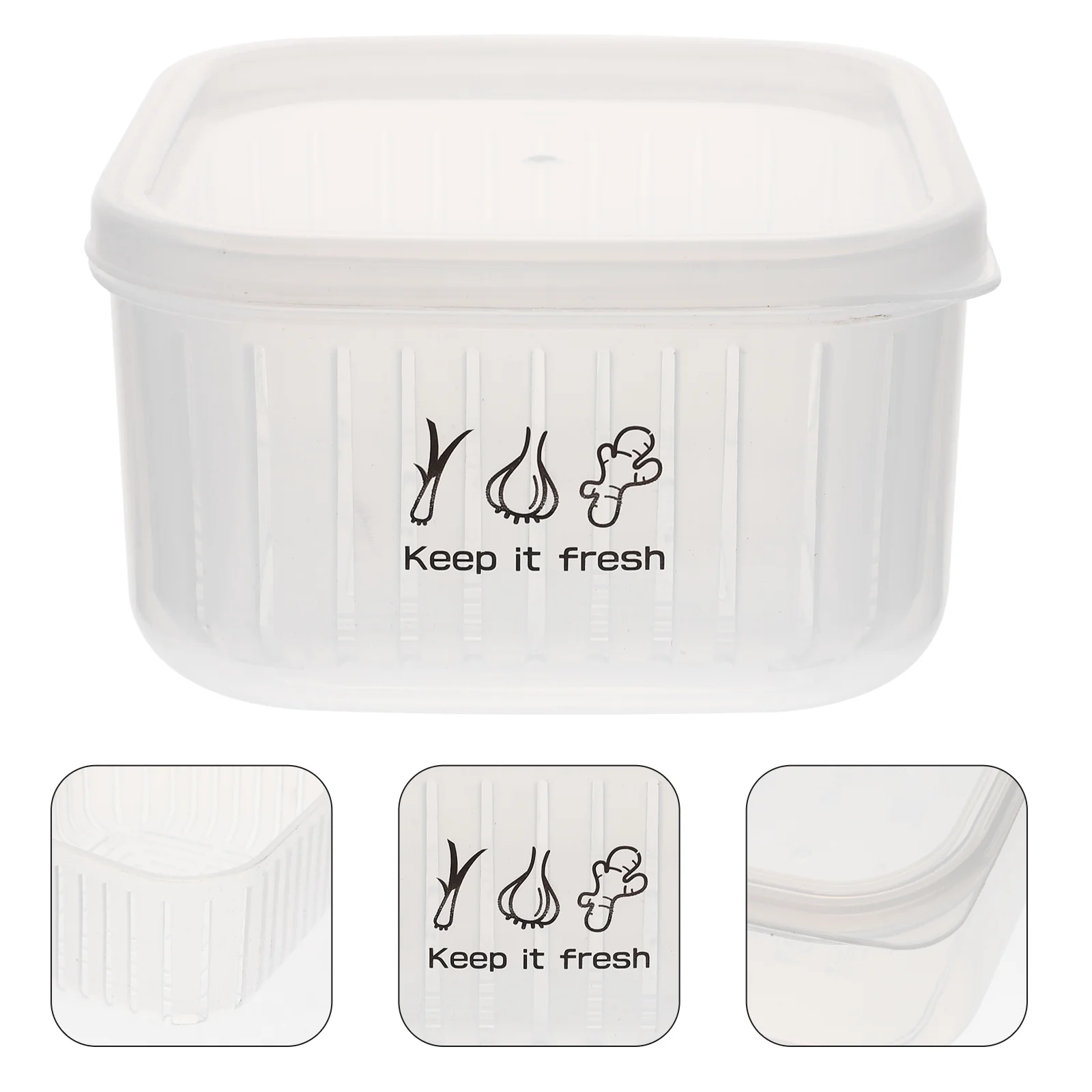 

Box Fridgestorage Bin Organizer Lunch Pantry Boxes Saver Space Baskets Clear Egg Refrigerator Stackable Preservation