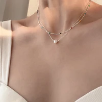 1 pc silver color colorful beads choker necklace lady party wedding necklace