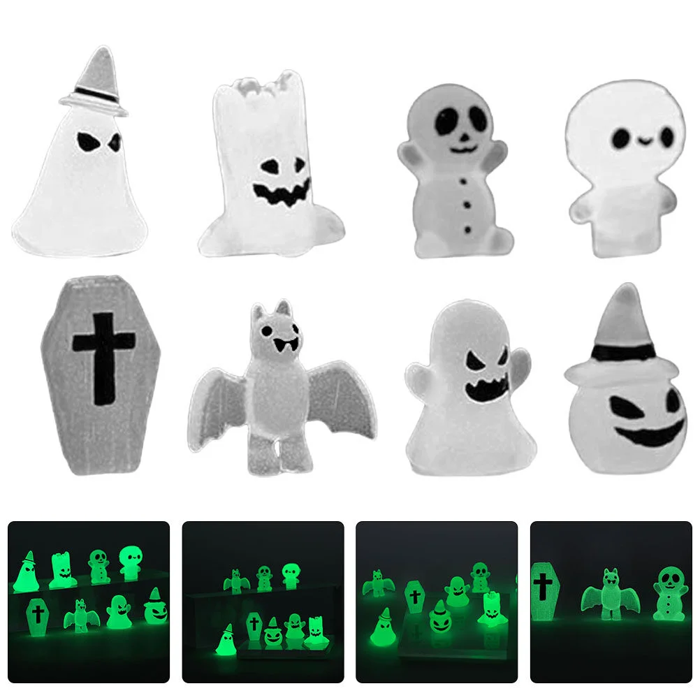 

Model Luminous Ornaments Glowing Resin Statue Halloween Party Decorations Kit Ghost Outdoor The Dark