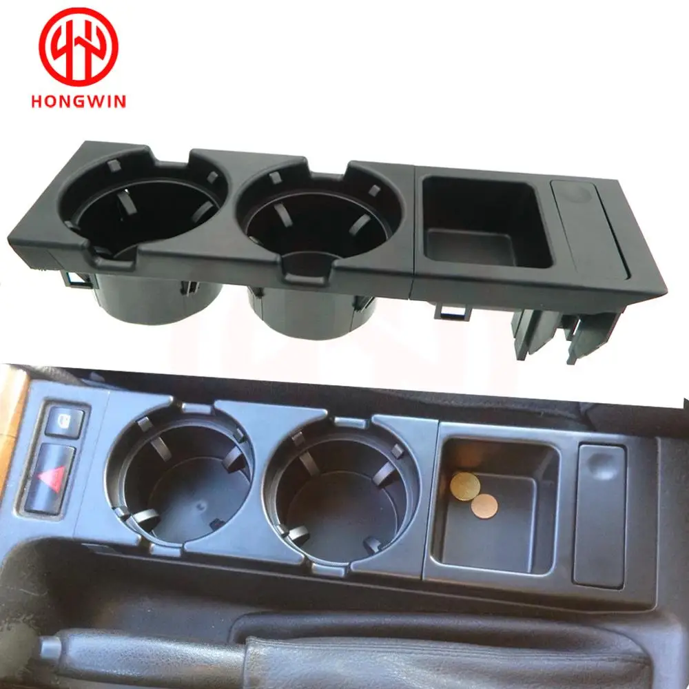 

51168217957 For 1999-2006 BMW E46 3 Series Dual Hole Car Front Center Console Storage Tray Box Coin + Cup Drink Holders