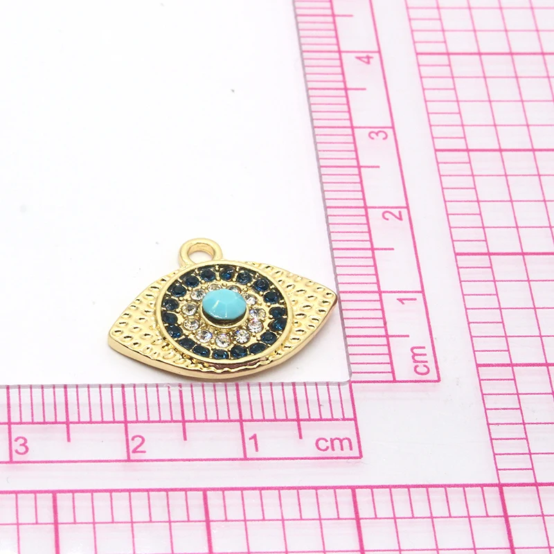 5 шт./упаковка блестящие Подвески Стразы сглаза