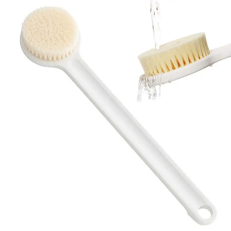 

Body Scrub Brush Bath Brush Long Handle For Shower With Soft Bristle Bath Massage Brush For Women Men Body Cleansing Tool
