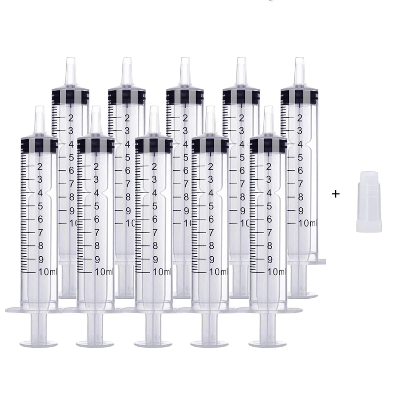 

1/5/10 шт. 1-60 мл пластиковый шприц с крышкой многоразовый измерительный шприц для инъекций для картриджей с чернилами кормушки для домашних животных