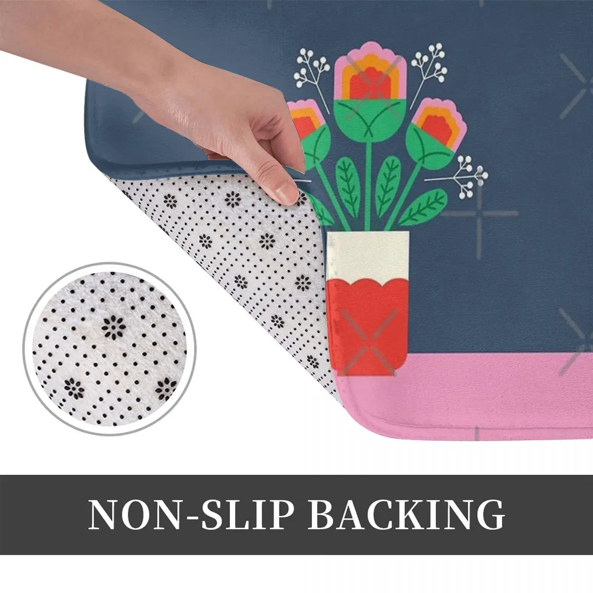 Marla Facecloth нескользящий напольный коврик FireplaceThick и удобные прочные коврики для ног